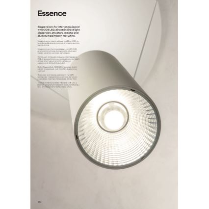 Redo 01-1970 - Candeeiro suspenso LED com regulação ESSENCE LED/24W/230V CRI 90 3000K branco
