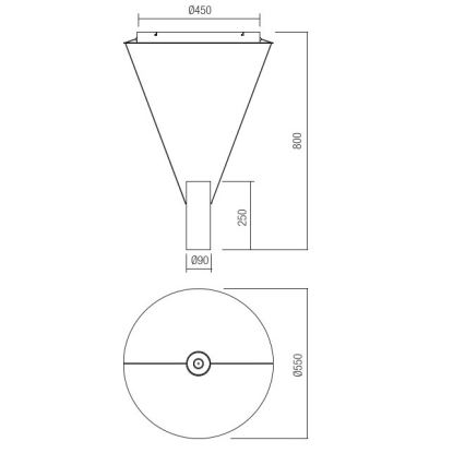 Redo 01-1971 - Candeeiro suspenso LED com regulação ESSENCE LED/36W/230V CRI 90 3000K branco