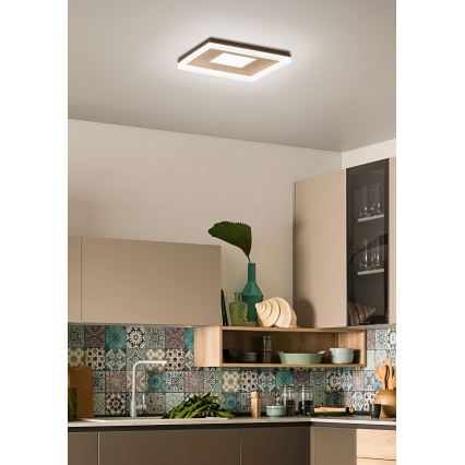 Redo 01-1998 - Luminária de teto LED dimerizável MAYA LED/42W/230V 42,5x42,5 cm dourada