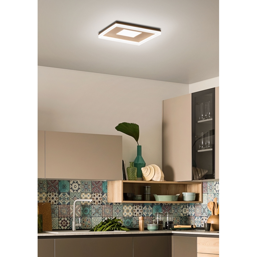 Redo 01-1998 - Luminária de teto LED dimerizável MAYA LED/42W/230V 42,5x42,5 cm dourada