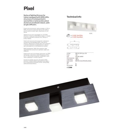 Redo 01-2014 - Iluminação de teto LED PIXEL LED/27W/230V 3000K 35x35 cm branco