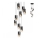 Redo 01-2027 - Candelabro suspenso IWI 9xE27/42W/230V preto