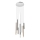 Redo 01-2053 - Candelabro suspenso LED MADISON 8xLED/4W/230V cromado brilhante/preto/cobre