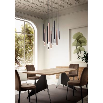 Redo 01-2054 - Candelabro suspenso LED MADISON 14xLED/4W/230V dourada