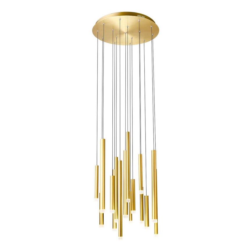 Redo 01-2058 - Candelabro suspenso LED MADISON 16xLED/4W/230V dourada
