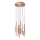 Redo 01-2059 - Candelabro suspenso LED MADISON 16xLED/4W/230V cobre