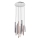 Redo 01-2061 - Candelabro suspenso LED MADISON 16xLED/4W/230V cromado brilhante/preto/cobre