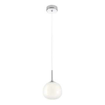 Redo 01-2081 - Pendente em cabo KIWI 1xG9/40W/230V Ø 12 cm cromo brilhante/branco
