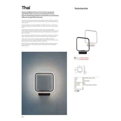 Redo 01-2097 - Candelabro suspenso LED com regulação THAI LED/66W/230V 3000K branco