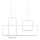 Redo 01-2099 - Pendente dimerizável em cabo THAI LED/86W/230V branco