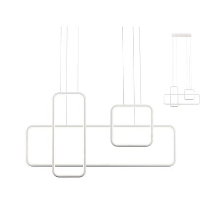 Redo 01-2099 - Pendente dimerizável em cabo THAI LED/86W/230V branco