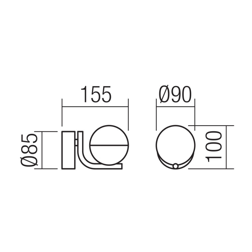 Redo 01-2125 - Iluminação de parede LED LUMO LED/6W/230V branco