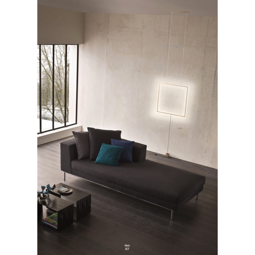 Redo 01-2134 - Candeeiro de chão LED SLICK LED/28W/230V preto