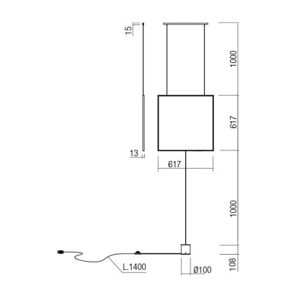 Redo 01-2134 - Candeeiro de chão LED SLICK LED/28W/230V preto
