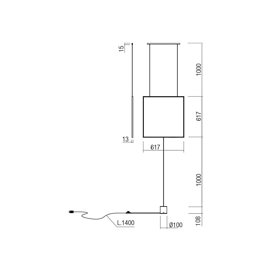 Redo 01-2134 - Candeeiro de chão LED SLICK LED/28W/230V preto
