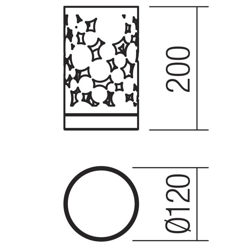 Redo 01-2142 - Candeeiro de mesa MELIA 1xE14/28W/230V