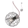 Redo 01-2174 - Candeeiro suspenso GALLILEO 1xE27/42W/230V
