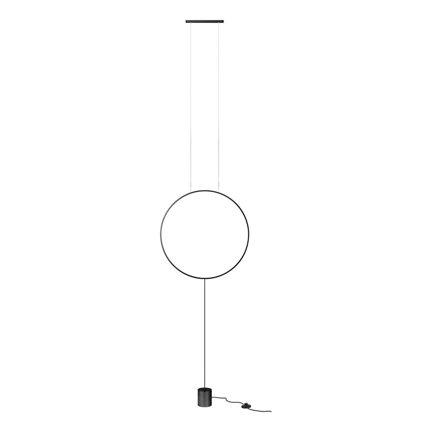 Redo 01-2197 - Candeeiro de chão LED SLICK LED/19W/230V preto