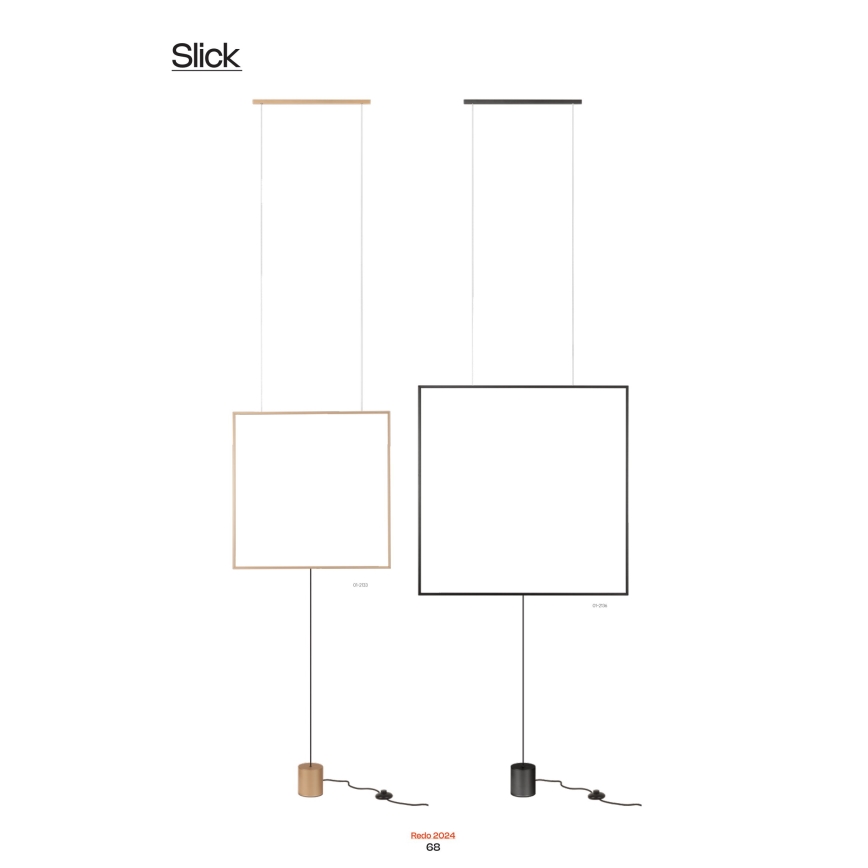 Redo 01-2197 - Candeeiro de chão LED SLICK LED/19W/230V preto