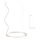 Redo 01-2202 - Candeeiro suspenso LED UNION LED/34W/230V CRI 90 3000K diâmetro 60 cm branco