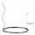 Redo 01-2207 - Candeeiro suspenso LED UNION LED/50W/230V CRI 90 3000K diâmetro 90 cm preto