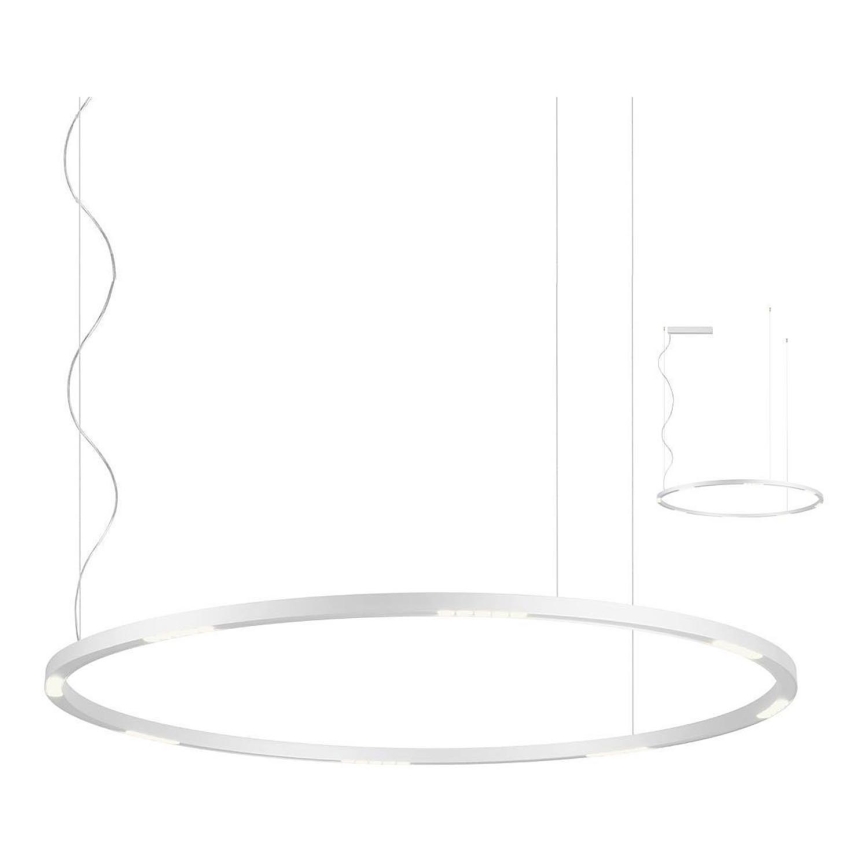 Redo 01-2208 - Candeeiro suspenso LED UNION LED/68W/230V CRI 90 3000K diâmetro 120 cm branco