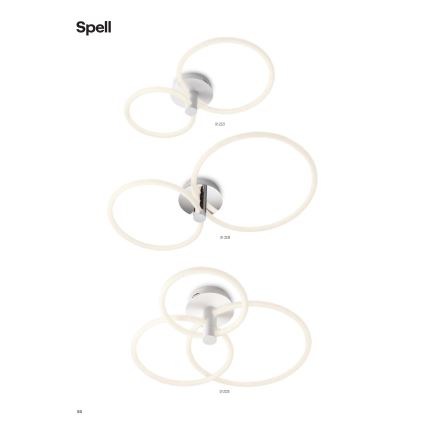 Redo 01-2224 - Candeeiro integrado LED com regulação SPELL LED/43W/230V 3000K cromado brilhante