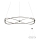 Redo 01-2254 - Candeeiro suspenso LED com regulação QUARK LED/54W/230V 3000K diâmetro 80 cm preto