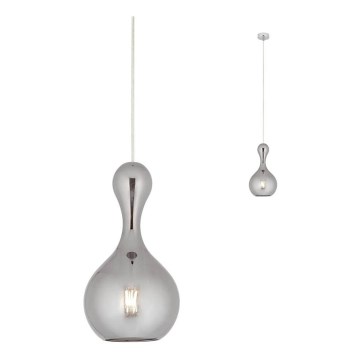 Redo 01-2256 - Candelabro suspenso LOB 1xE27/42W/230V diâmetro 18 cm cinzento
