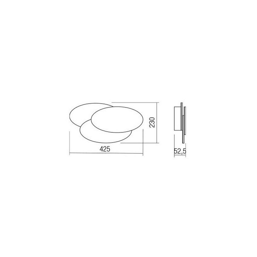 Redo 01-2297 - Aplique de parede LED GAMER LED/36W/230V branco