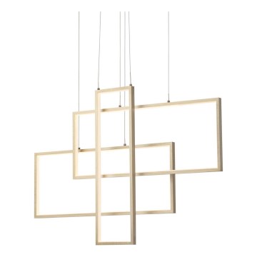 Redo 01-2314 - Lustre LED dimerizável suspenso por cabo PLANA LED/60W/230V, dourado