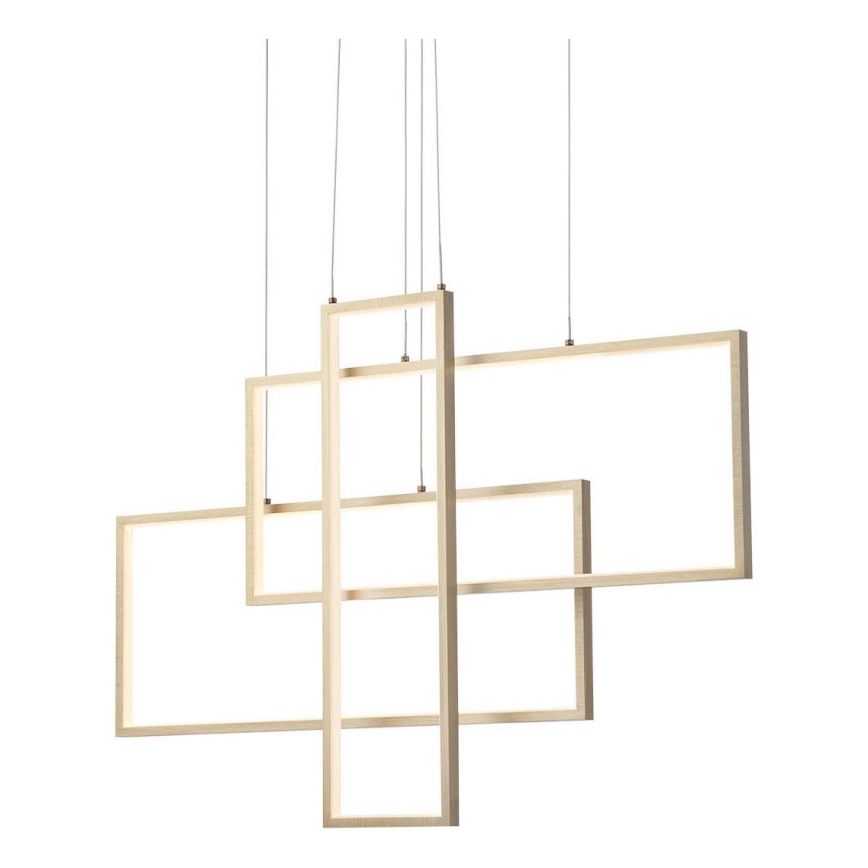Redo 01-2314 - Lustre LED dimerizável suspenso por cabo PLANA LED/60W/230V, dourado