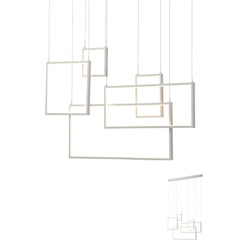 Redo 01-2316 - Lustre LED dimerizável suspenso por cabo PLANA LED/80W/230V branco