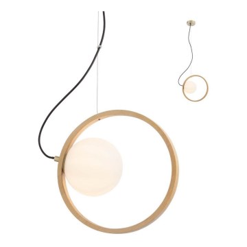 Redo 01-2319 - Candelabro suspenso KLEIDI 1xE14/28W/230V diâmetro 27 cm castanho