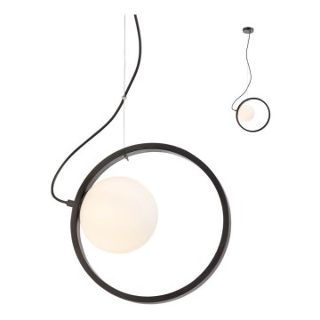 Redo 01-2320 - Candelabro suspenso KLEIDI 1xE14/28W/230V diâmetro 27 cm preto