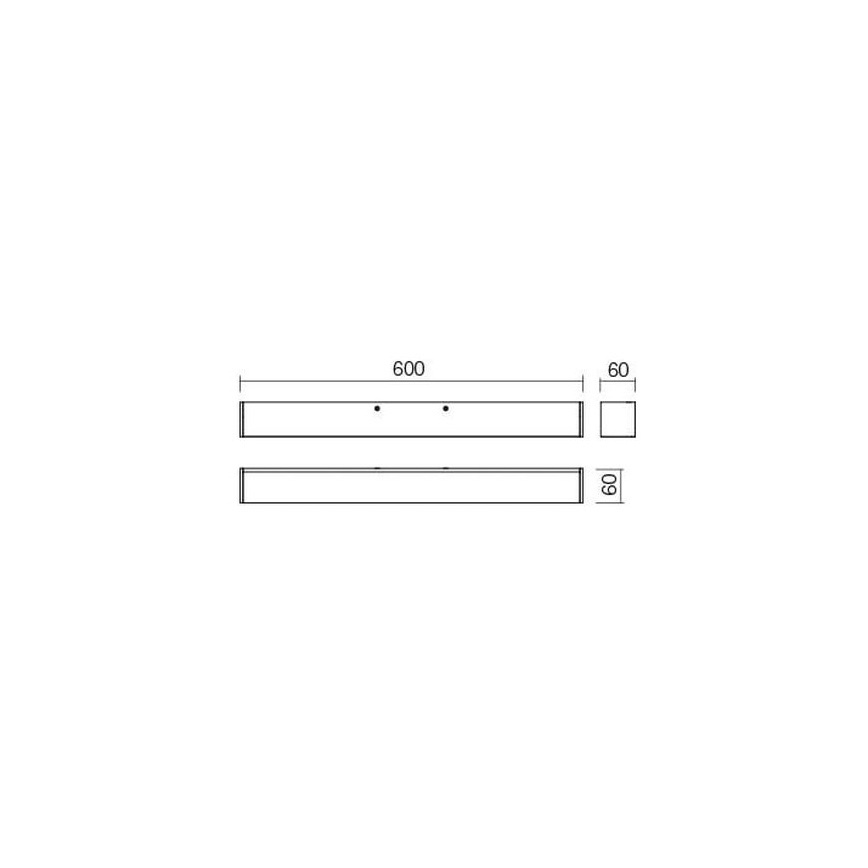 Redo 01-2327 - Iluminação LED de espelho de casa de banho THELA LED/17W/230V 60 cm CRI 90 IP44