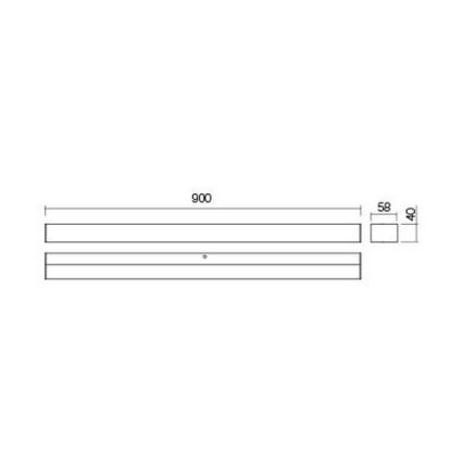 Redo 01-2330 - Espelhos de casa de banho com iluminação LED TASK LED/18W/230V 90 cm CRI 90 IP44 cromado brilhante