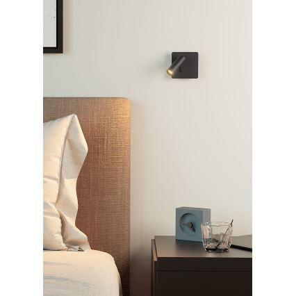 Redo 01-2340 - Foco de parede LED TOMIX LED/3,2W/230V preto