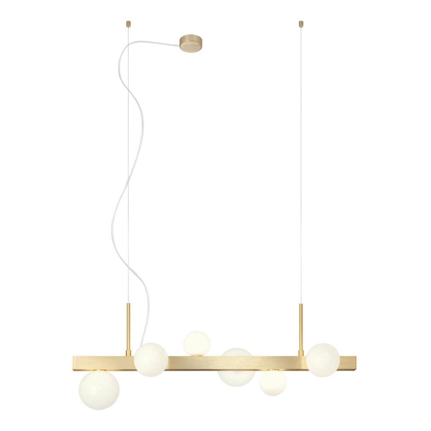 Redo 01-2374 - Candelabro suspenso GOJI 6xG9/28W/230V dourada