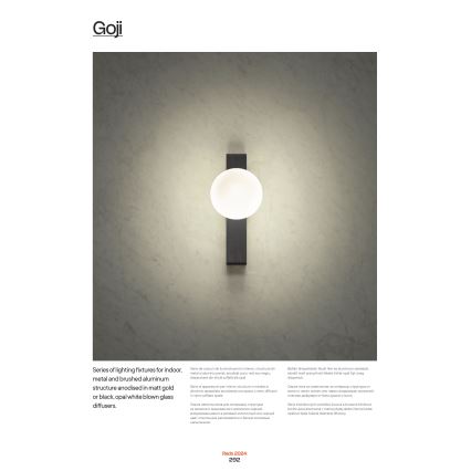 Redo 01-2376 - Candelabro suspenso GOJI 8xG9/28W/230V dourada