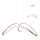 Redo 01-2454 - Candelabro suspenso LED LAMON LED/57W/230V dourada