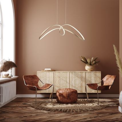 Redo 01-2454 - Candelabro suspenso LED LAMON LED/57W/230V dourada
