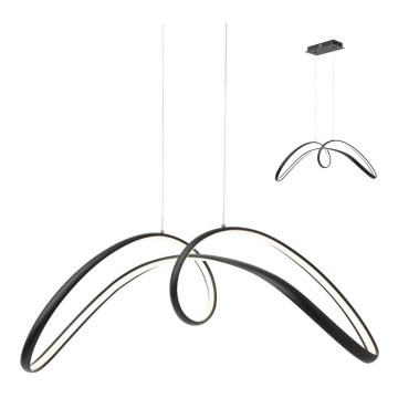 Redo 01-2455 - Candelabro suspenso LED LAMON LED/57W/230V preto