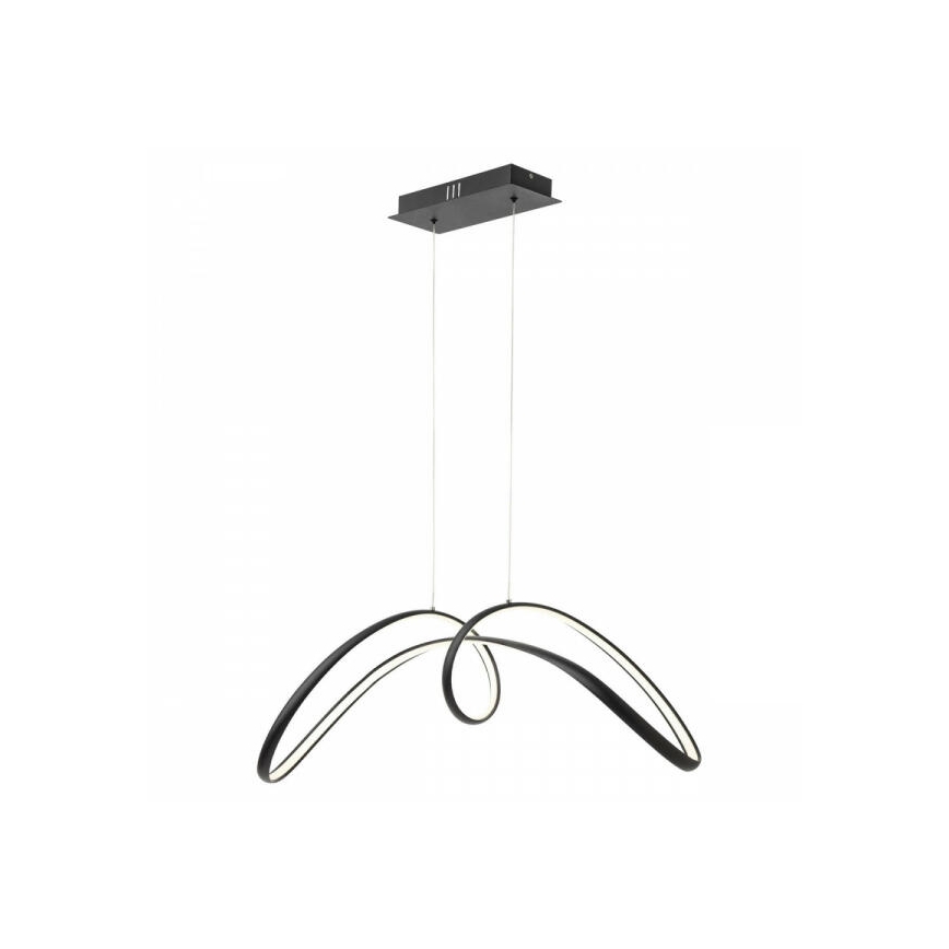 Redo 01-2455 - Candelabro suspenso LED LAMON LED/57W/230V preto