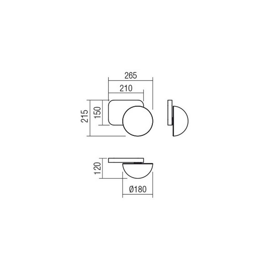 Redo 01-2470 - Aplique de parede LUMIEN 1xG9/10W/230V dourado/branco