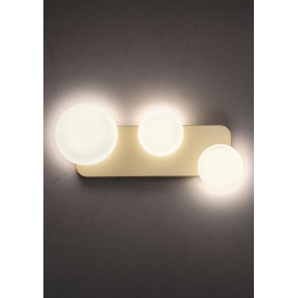 Redo 01-2472 - Aplique de parede LUMIEN 3xG9/10W/230V dourado/branco