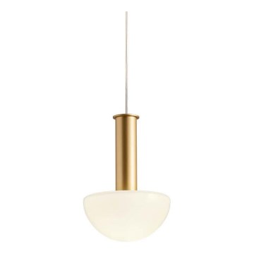 Redo 01-2474 - Lustre suspenso por cabo LUMIEN 1xG9/10W/230V diâmetro 13 cm dourado/branco