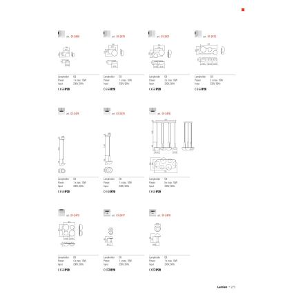 Redo 01-2474 - Lustre suspenso por cabo LUMIEN 1xG9/10W/230V diâmetro 13 cm dourado/branco
