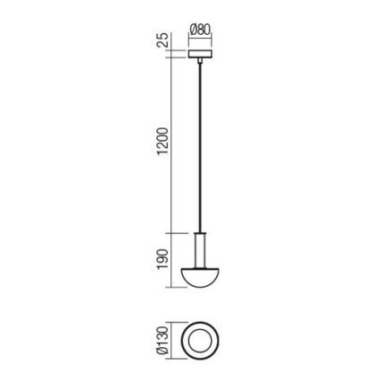Redo 01-2474 - Lustre suspenso por cabo LUMIEN 1xG9/10W/230V diâmetro 13 cm dourado/branco