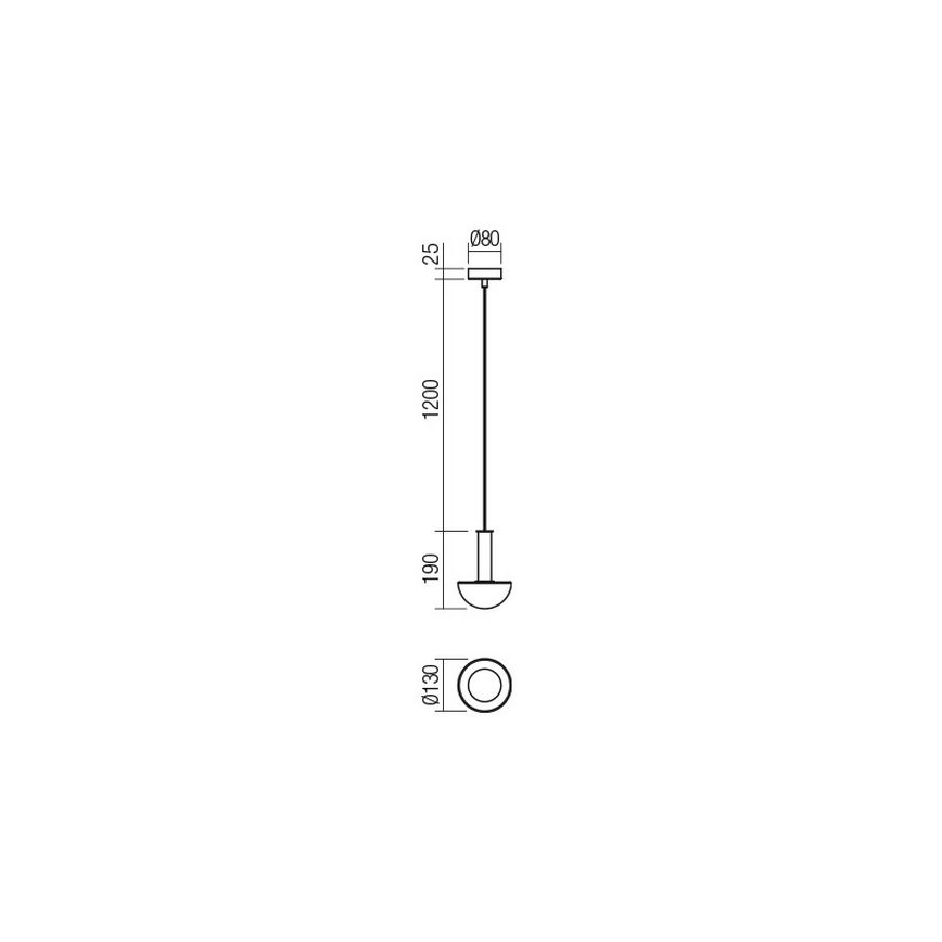 Redo 01-2474 - Lustre suspenso por cabo LUMIEN 1xG9/10W/230V diâmetro 13 cm dourado/branco